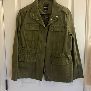 Forest green utility jacket